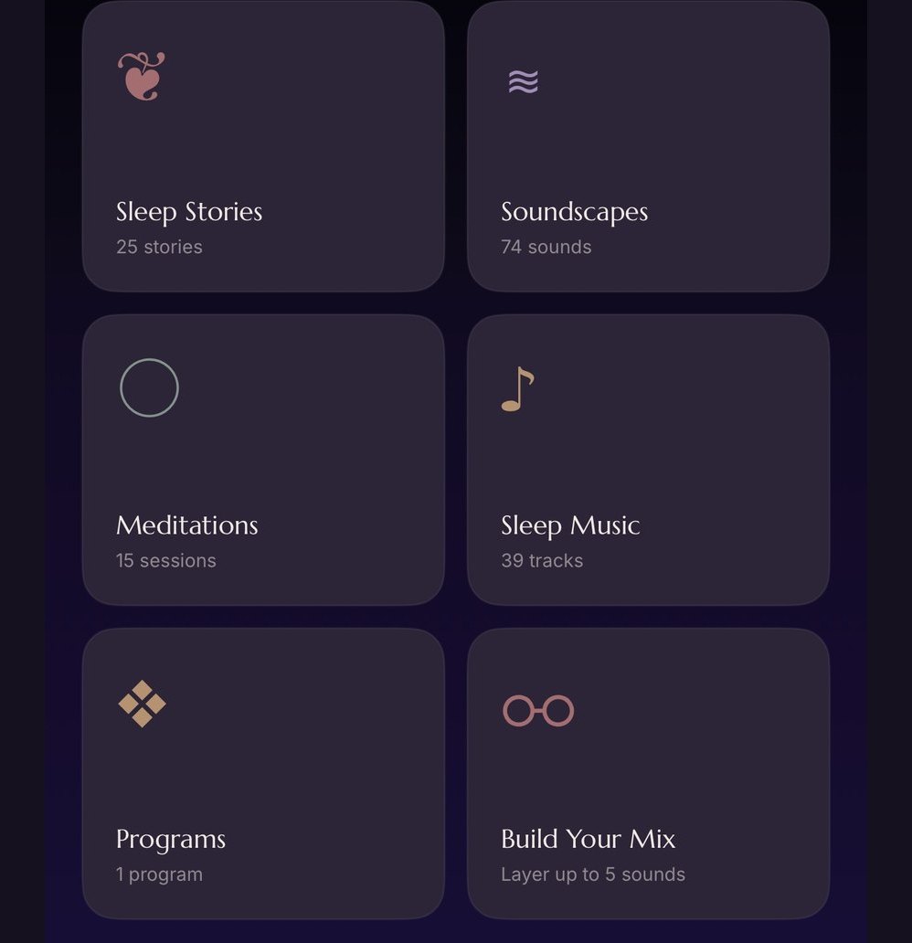 The Drowsie library: sleep stories, soundscapes, meditations, sleep music, programs and your own mix