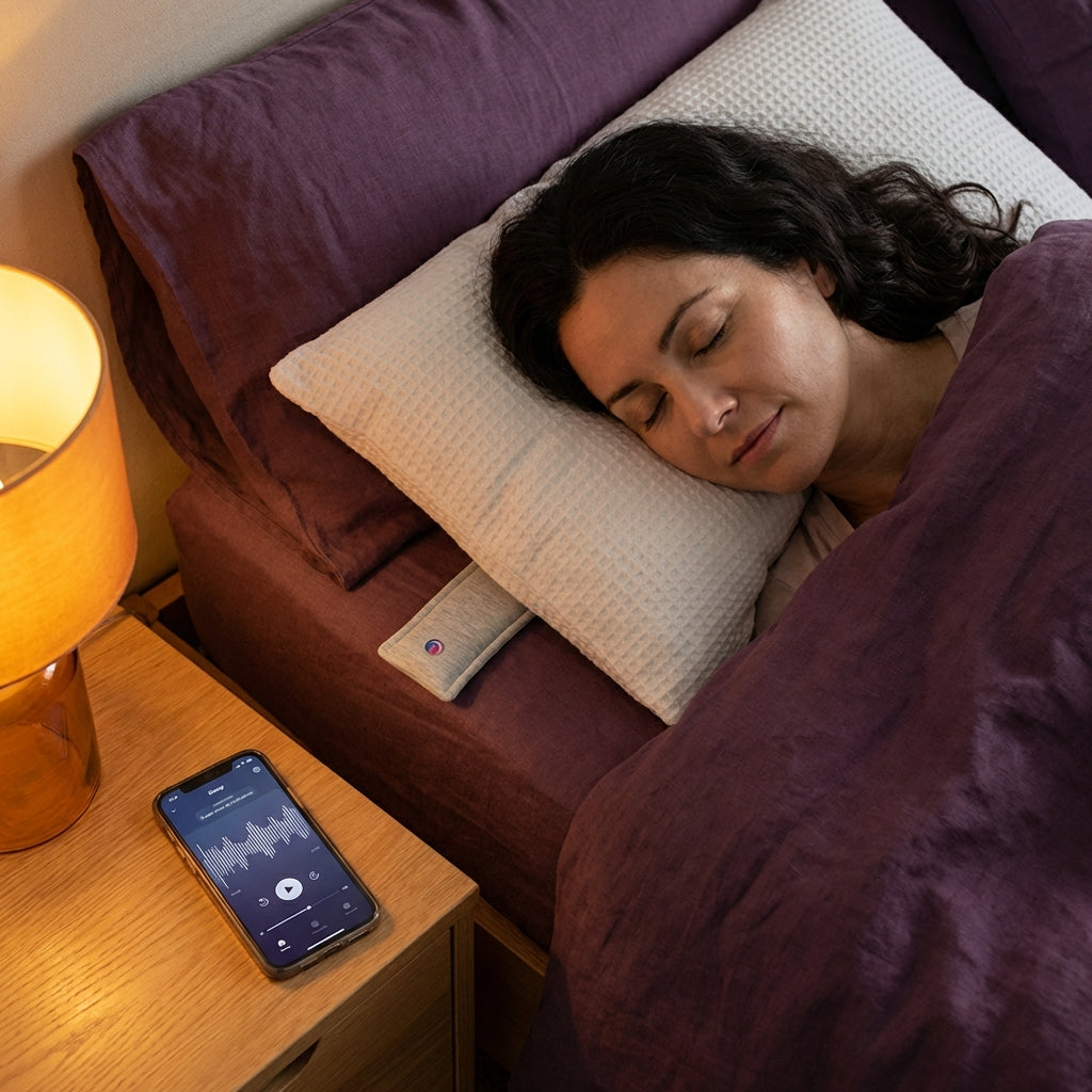 Drowsie pillow speaker connected to app