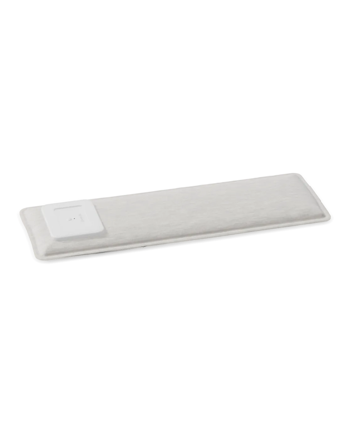 The Drowsie V3 speaker: a thin fabric sleeve with a small white plate
